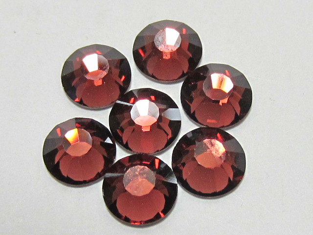 1 Gross 7ss BURGUNDY BRILLIANCE FLATBACK Rhinestones